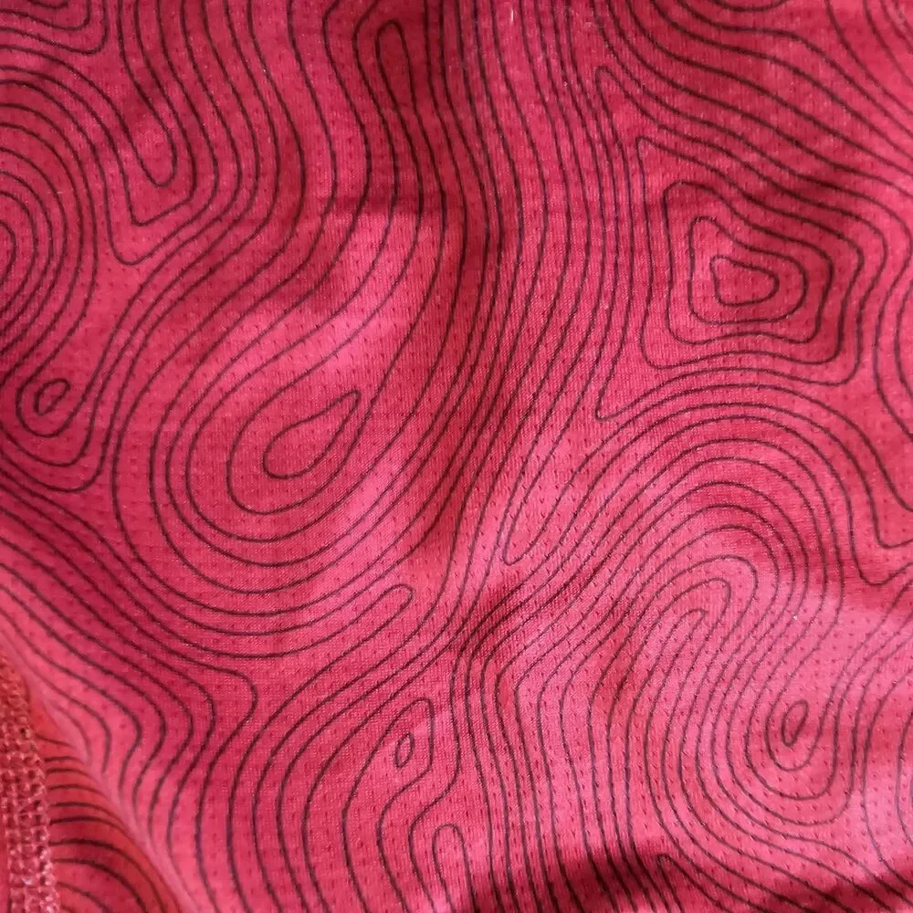 Vintage Athletic Works 9” Red Mesh Stretch Sport Boxer Brief - Sz. Large